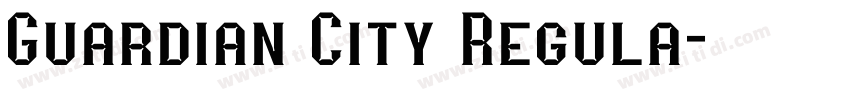 Guardian City Regula字体转换